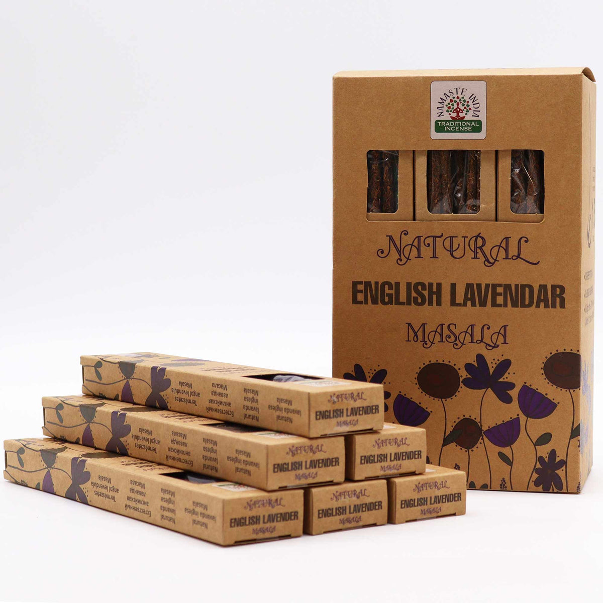Botanical Masala Incense Sticks - English Lavender – view 3