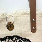 Natural Cotton Tote Bag with Leather Handle - Inspiration – view 4