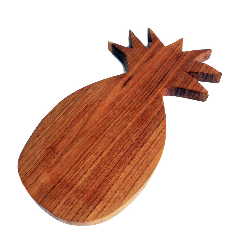 Pineapple-Shaped Teak Chopping Board, 30 x 14 cm – view 2