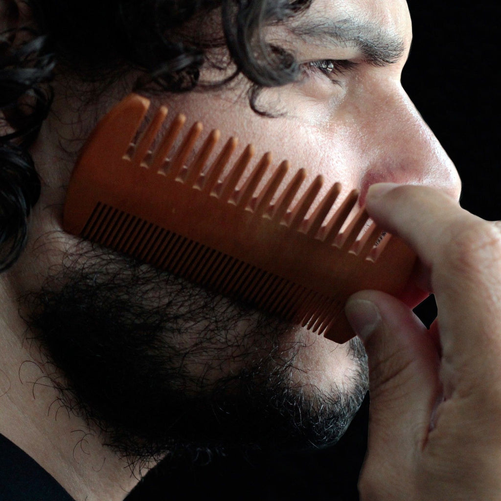 Two Sided Beard Comb - Pear Wood – view 3