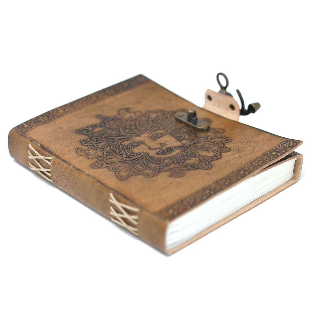 Leather Greenman Notebook, 200 Pages – 15.5x20 cm – view 2