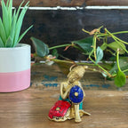 Brass Buddha Figure - Thinking - 6.5 cm – view 2