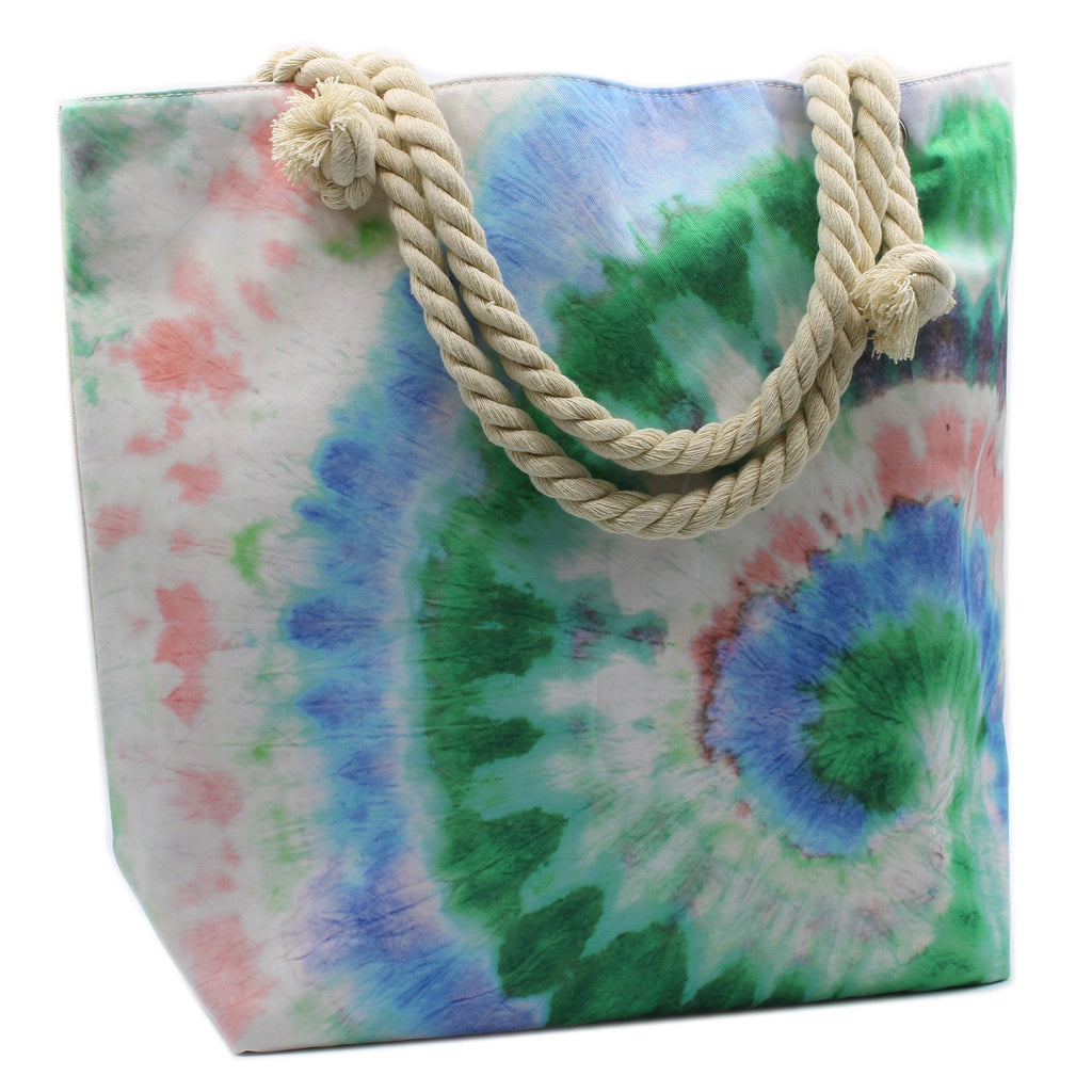 Psychedelic Splash Beach Bag in Nature Vibe – view 4