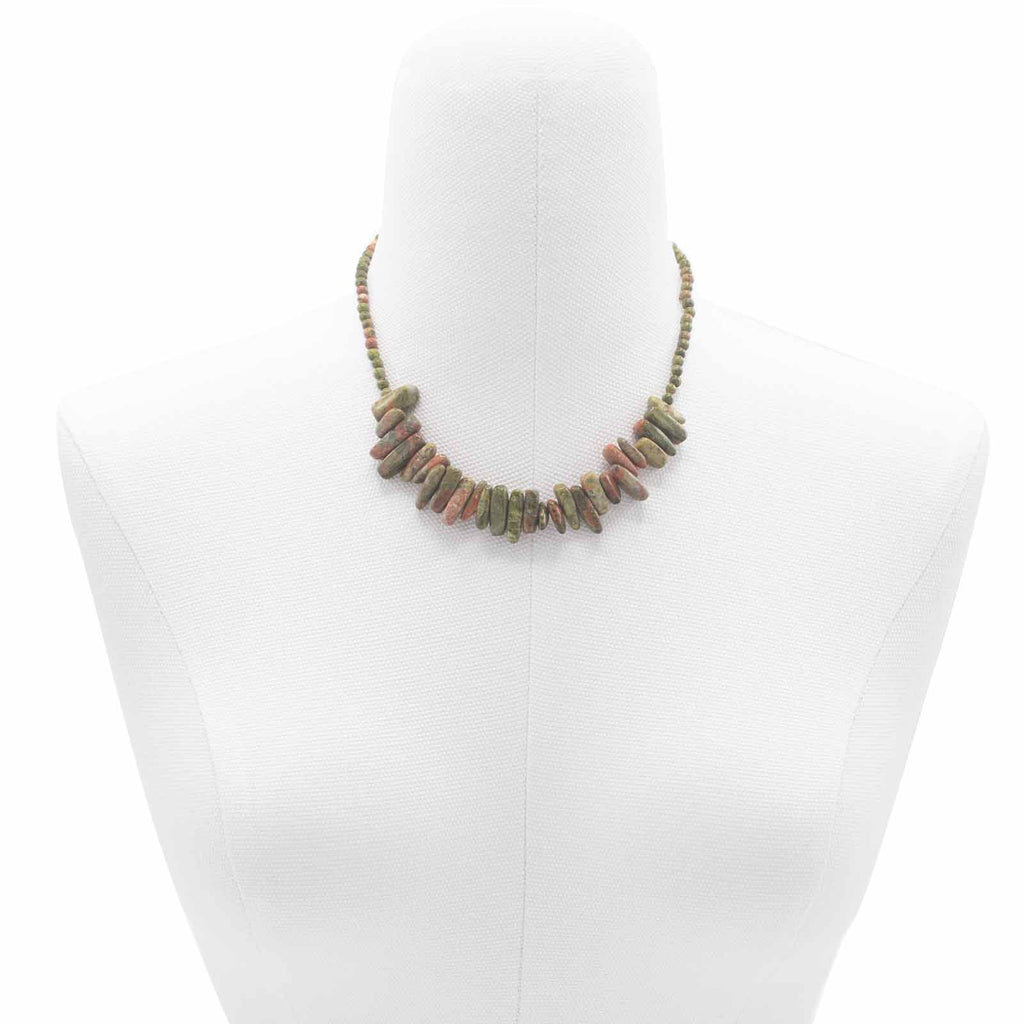 Moss Agate Longstone Gemstone Necklace – view 4