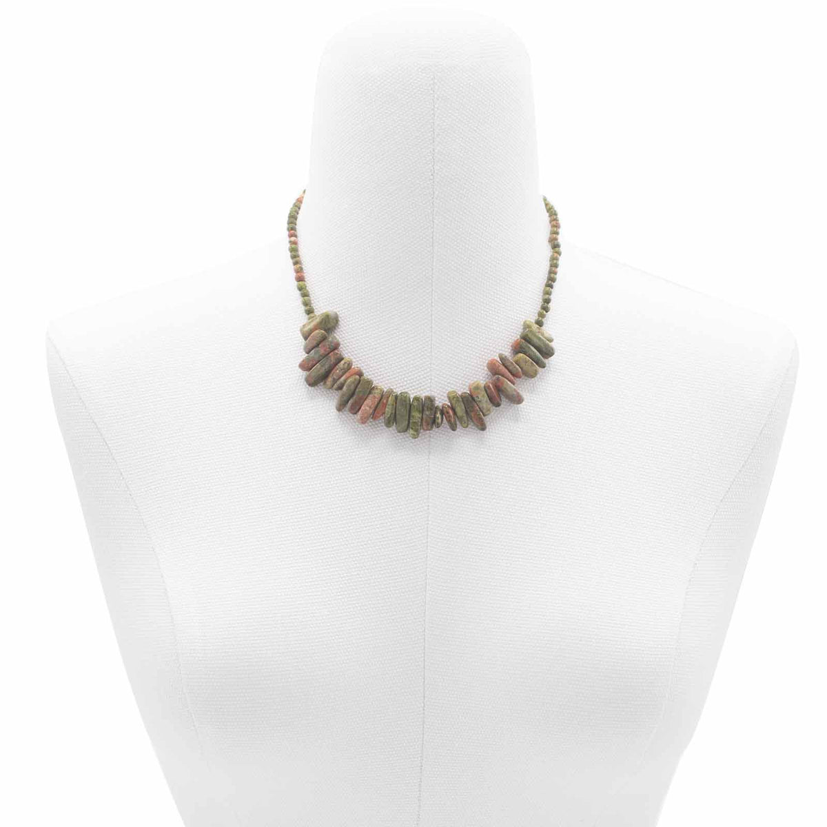 Moss Agate Longstone Gemstone Necklace – view 4