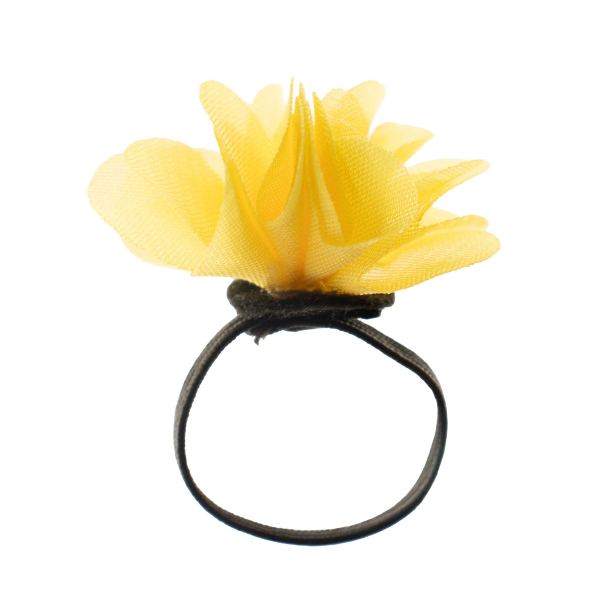 Yellow Chiffon Diffuser Rings - Set of 15