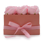 9 Pink Soap Roses Square Gift Box – view 3