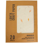 A4 Lokta Paper Pack, Marigold Petals, 20 Sheets – view 2