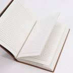 Dark Tan Leather Daily Notebook, 100 Lined Pages – 20x15 cm – view 3