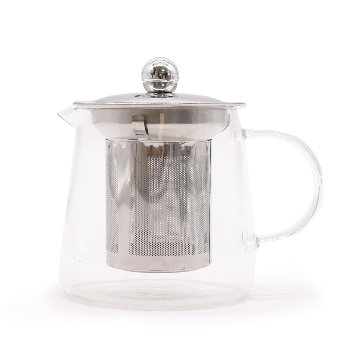 Flask Shape Glass Infuser Teapot - 350ml
