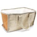 Large Jute Shopping Basket 33x18x20cm Turmeric