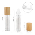 Rock Quartz Roller Bottle with Wooden Cap, 5ml, 8.8cm