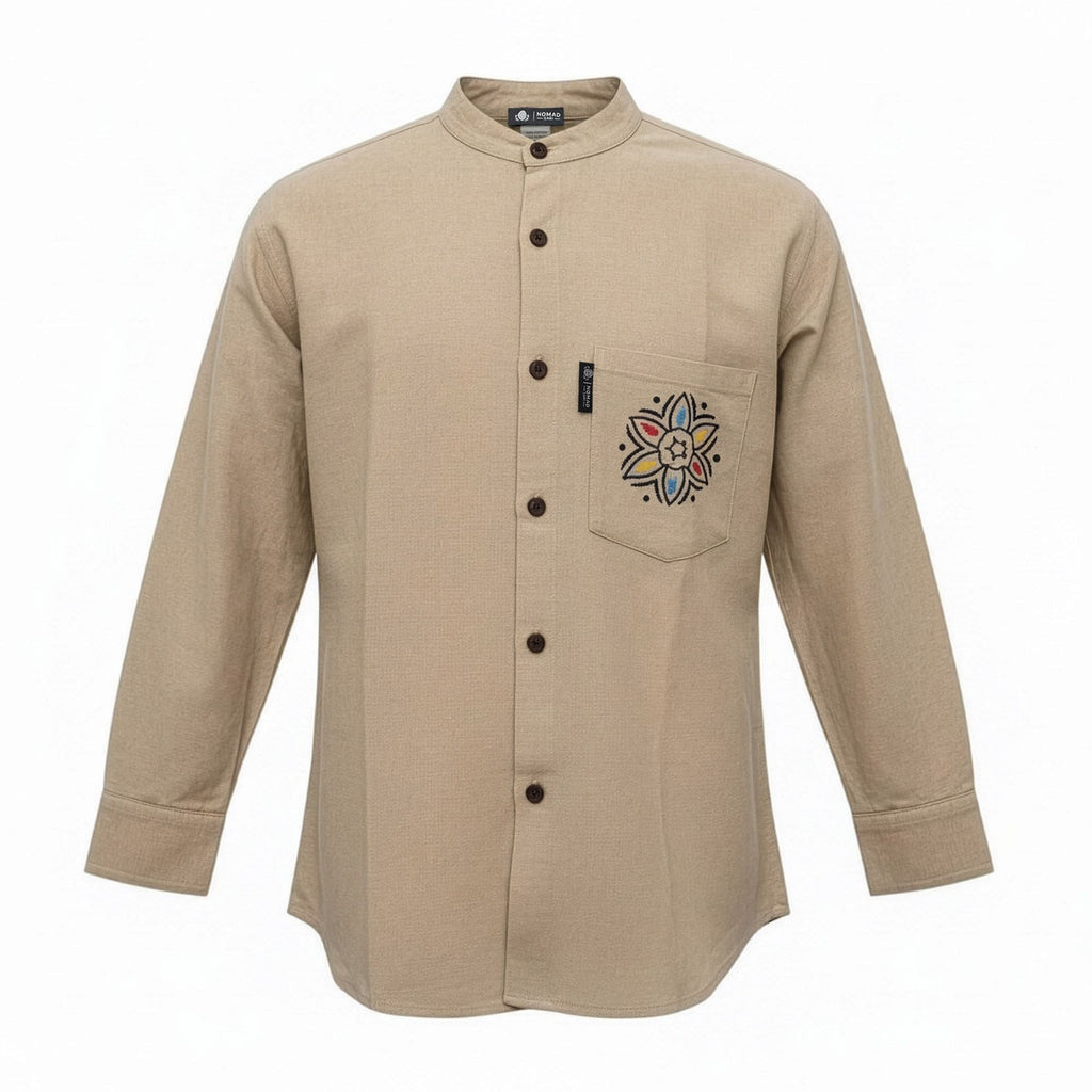 Nomad Sari Kathmandu Shirt - Stone - Medium – view 2