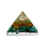 Small Orgonite Pyramid 25mm - Gemstone Chips and Copper – view 4
