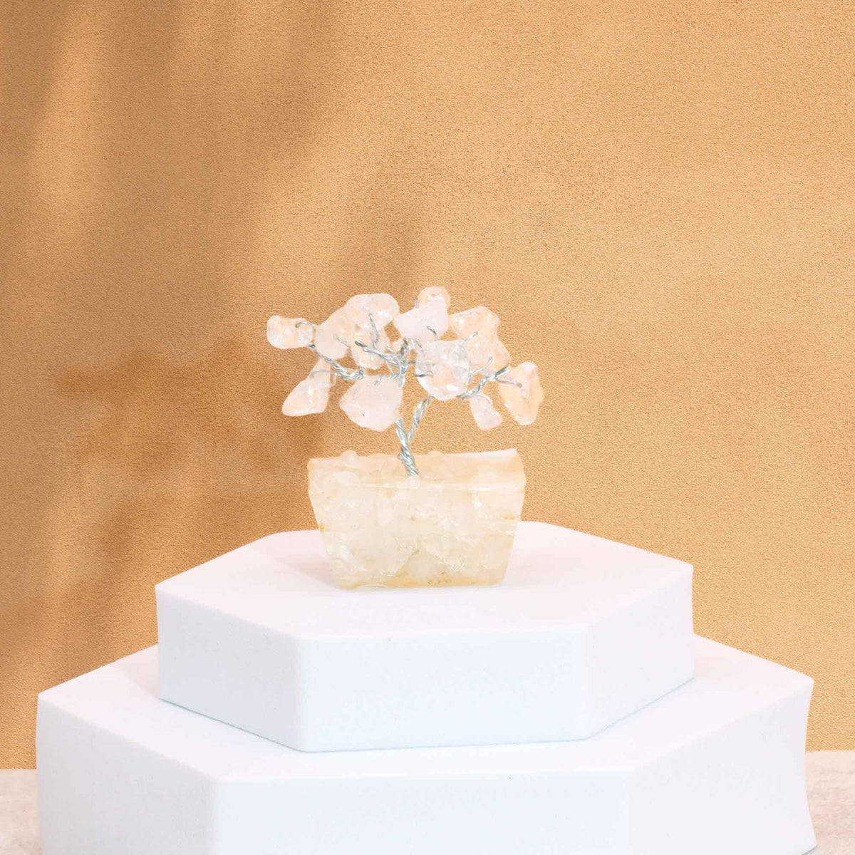 Mini Gemstone Tree on Orgonite Base, Rock Quartz – view 2
