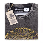 Nomad Sari Stonewashed Cotton T-Shirt – Mandala – Dark Grey – Small – view 2