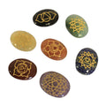 Large Oval Chakra Stone Set Seven Pieces