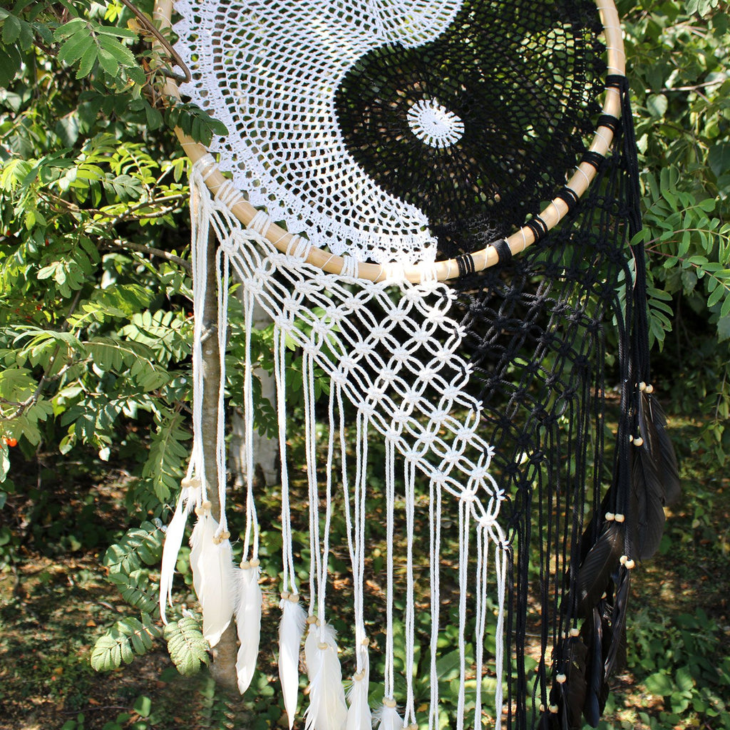 Bali Dreamcatcher - Extra Large Yin Yang - 50 cm – view 5