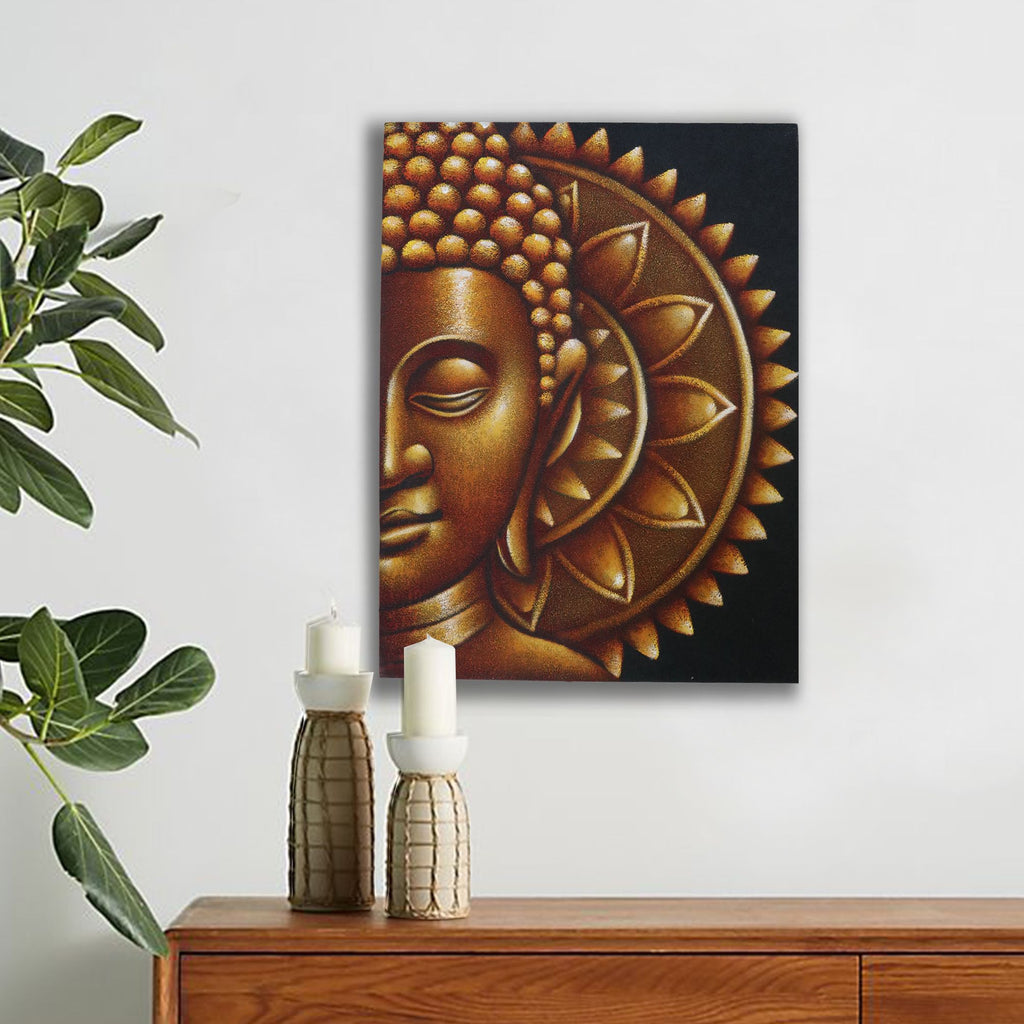 Gold Half Buddha Mandala - 60 x 80cm – view 3