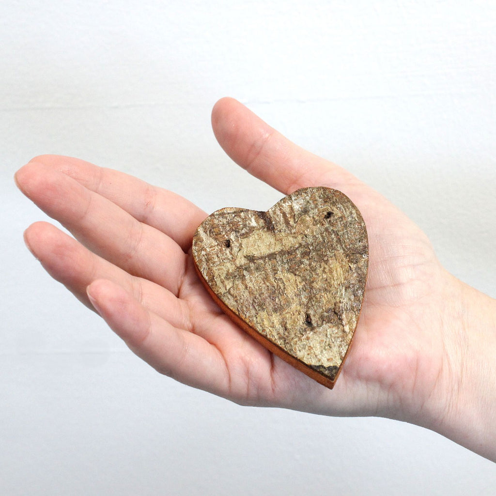 Rustic Bark Heart Symbol - 7cm – view 2