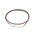 Waxed Cotton Pendant Cord 2mm x 55cm - Dark Brown