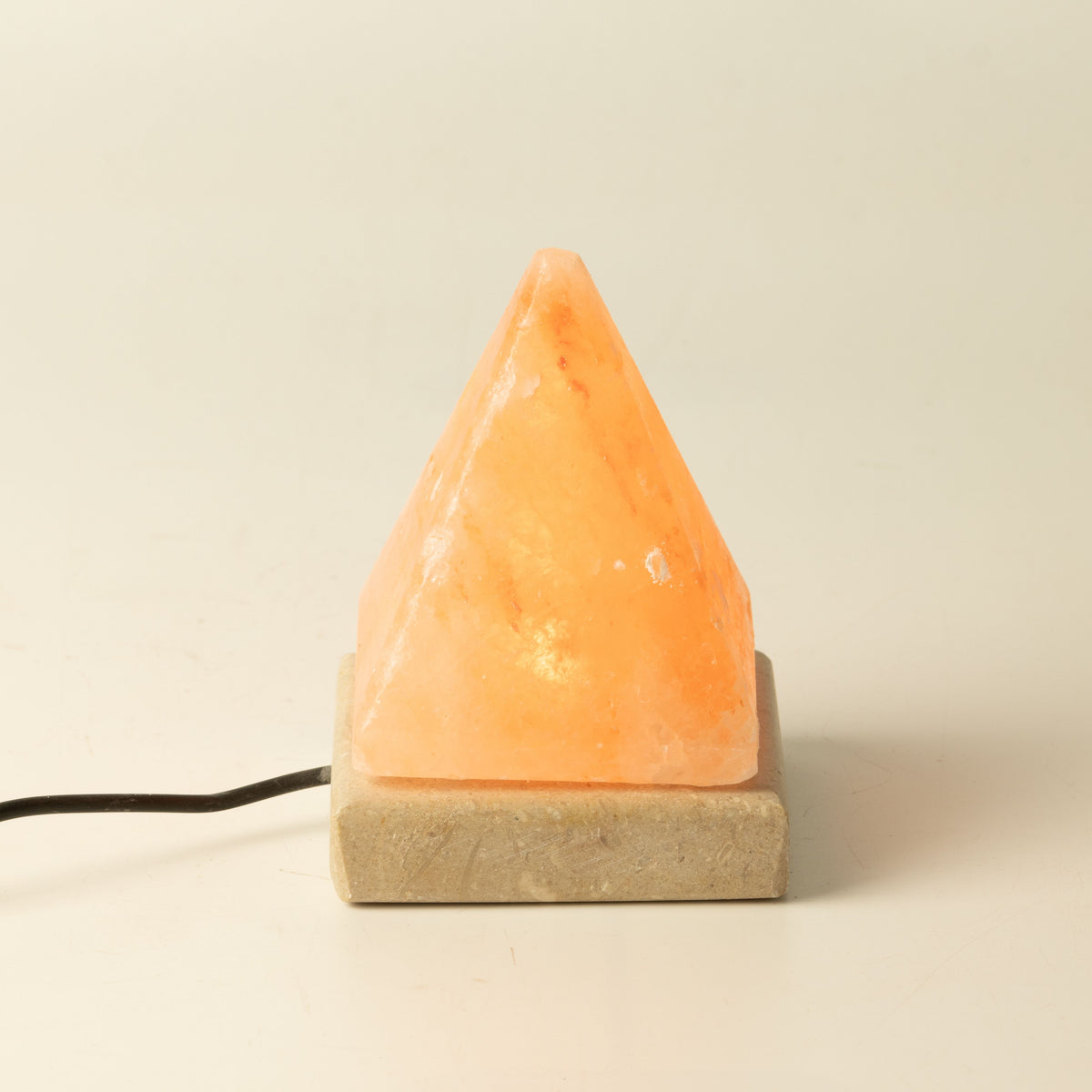 USB Pyramid Himalayan Salt Lamp, 9 cm, White Light – view 3