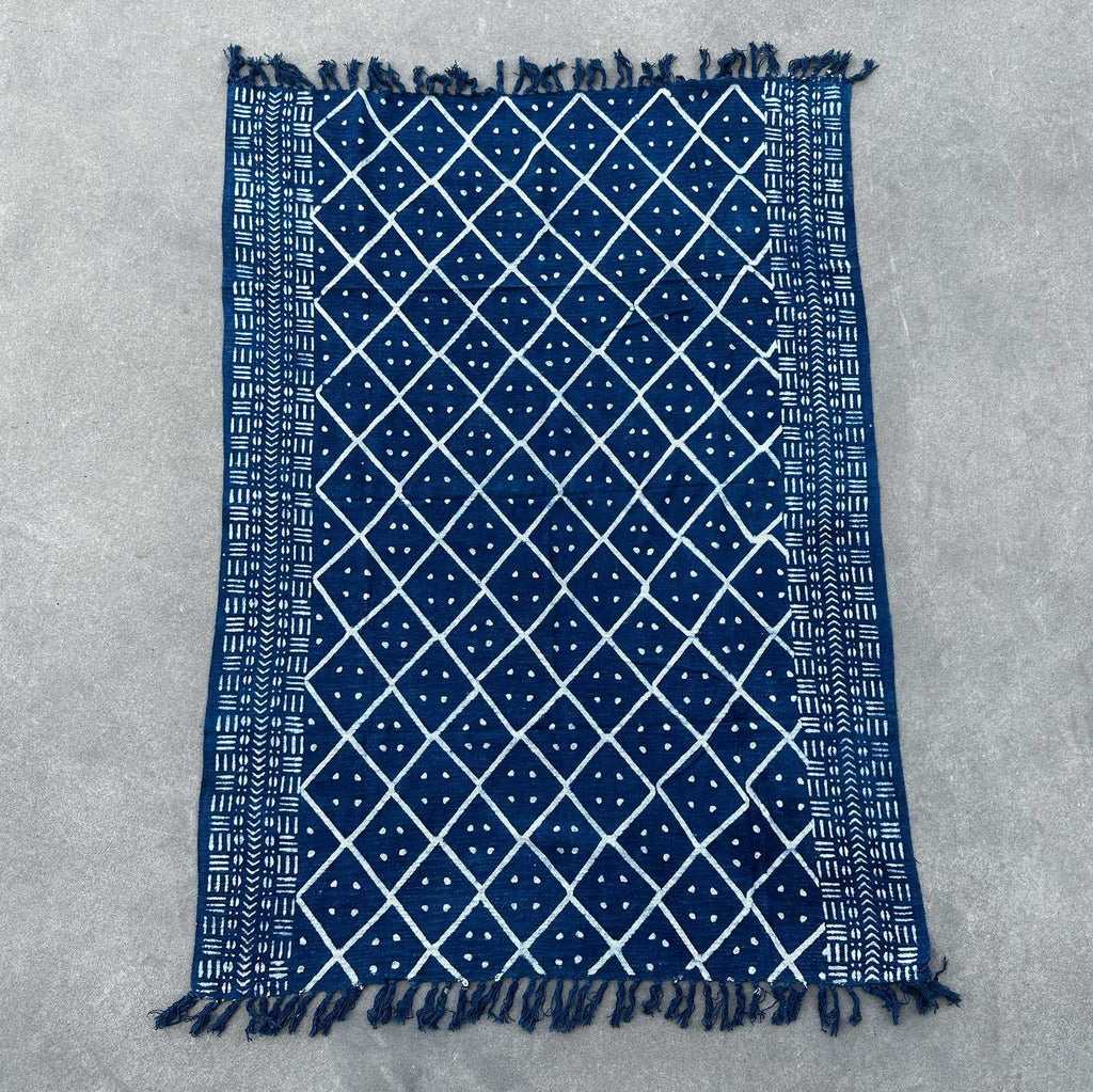 Handmade Indigo Throw - 170x120cm - Midnight Heerak – view 2