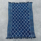 Handmade Indigo Throw - 170x120cm - Midnight Heerak – view 2
