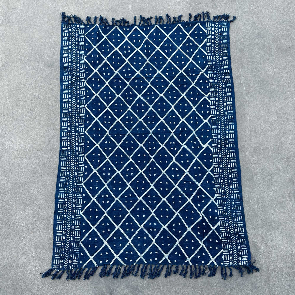 Handmade Indigo Throw - 170x120cm - Midnight Heerak – view 2