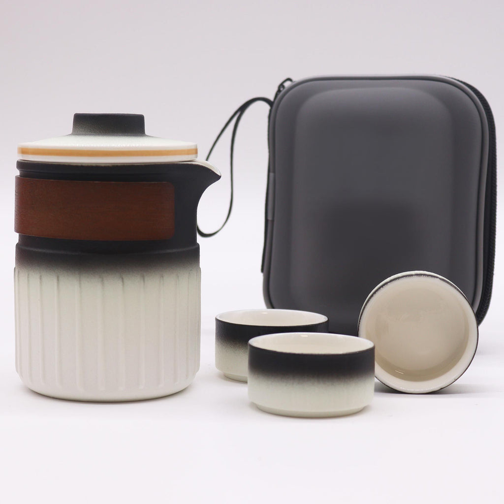 Travel Ceramic Teapot Set - Three Friends Travel Pack – view 3