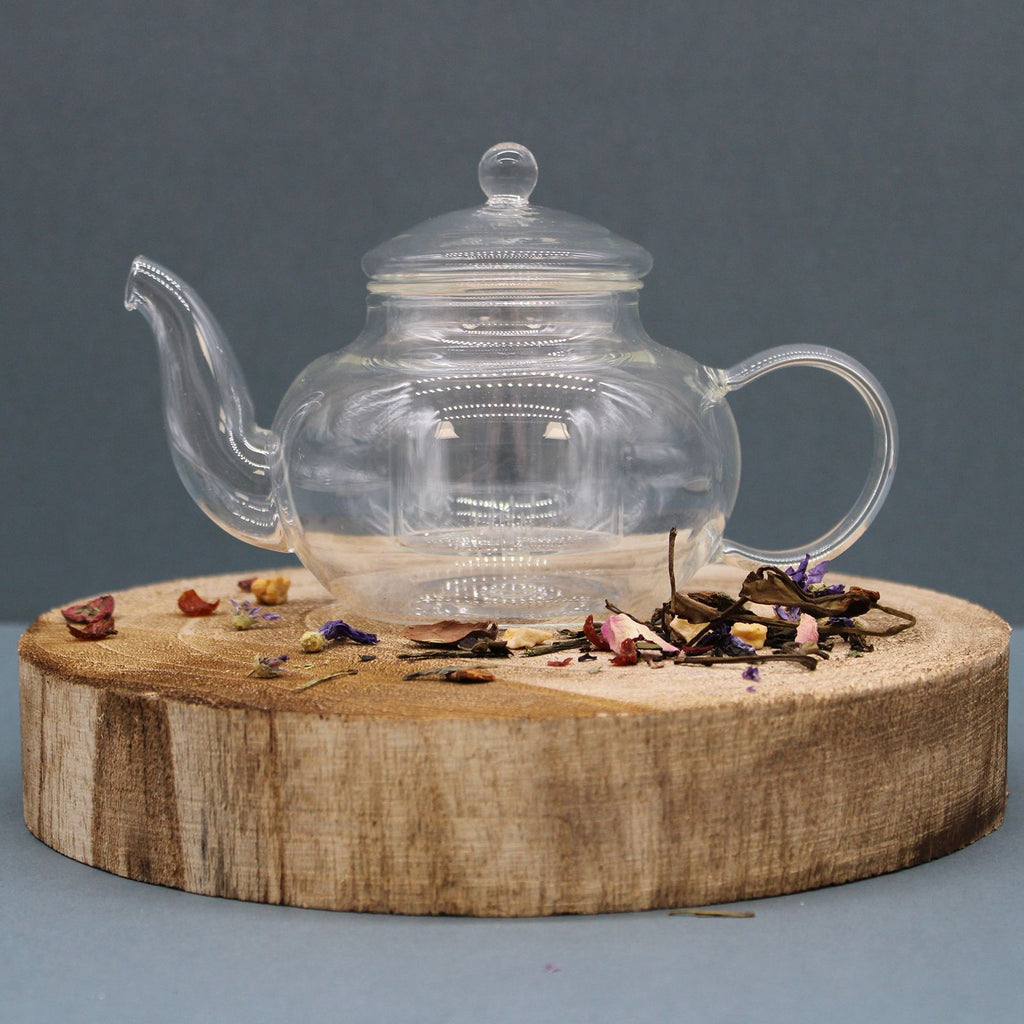 Glass Infuser Teapot - Round Pearl - 400ml Large – view 3