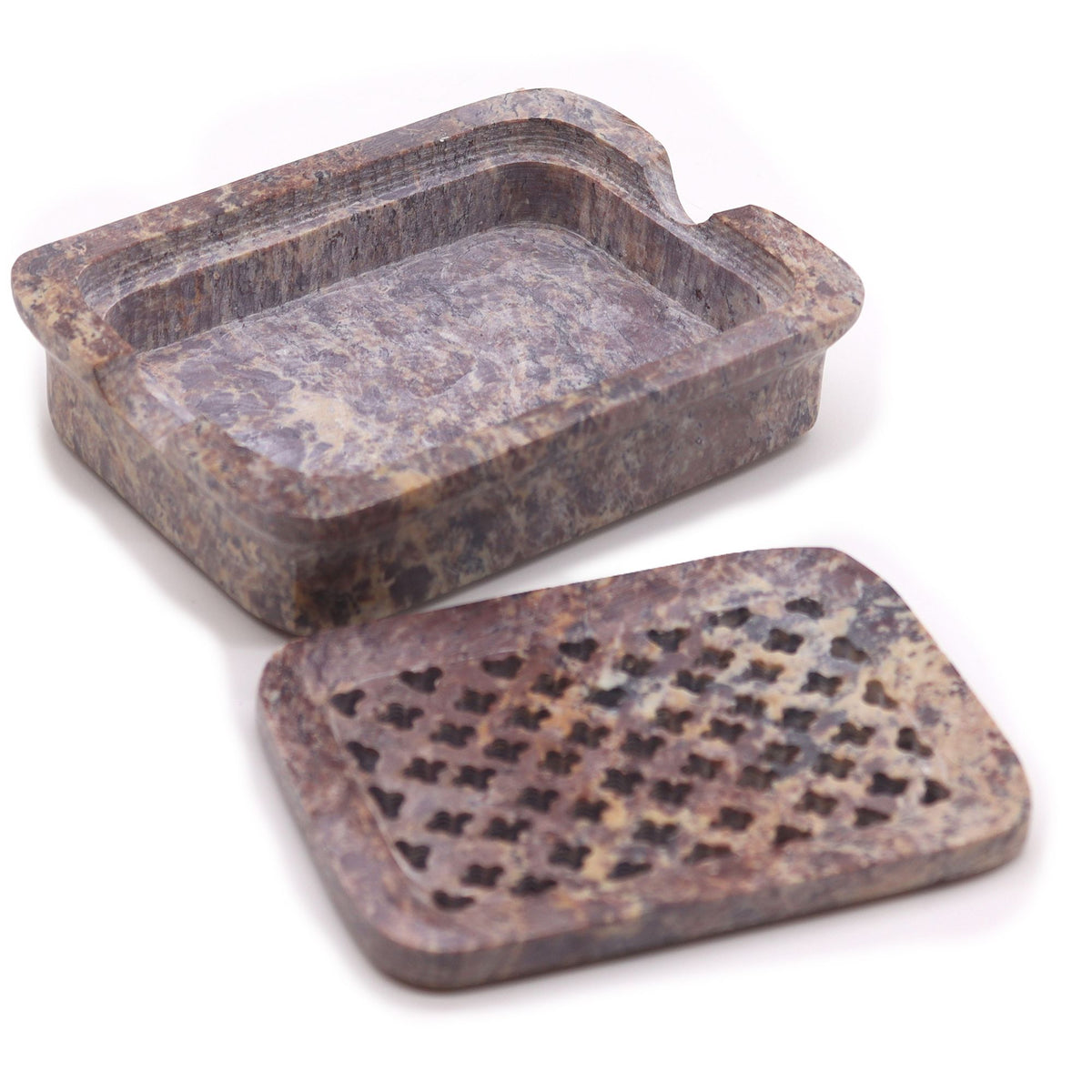 Soapstone Soap Dish & Drainer, Square – view 6
