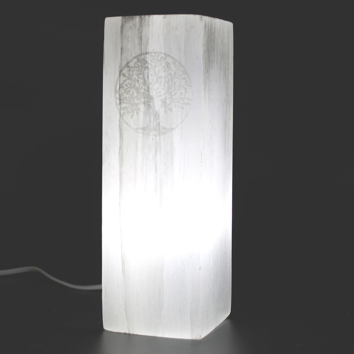 Selenite Block Lamp 25cm - Tree of Life – view 3