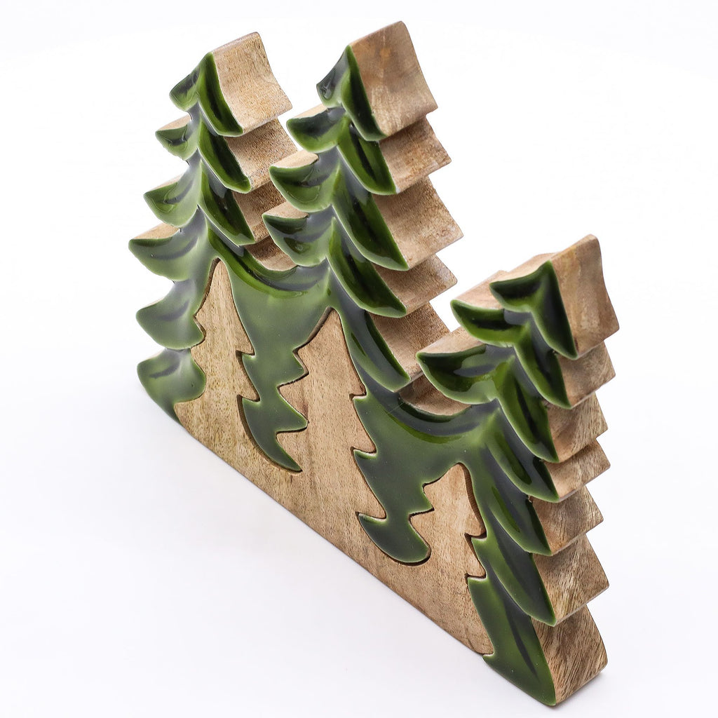Three Trees 3D Wooden Decoration - 20 x 23 cm – view 9