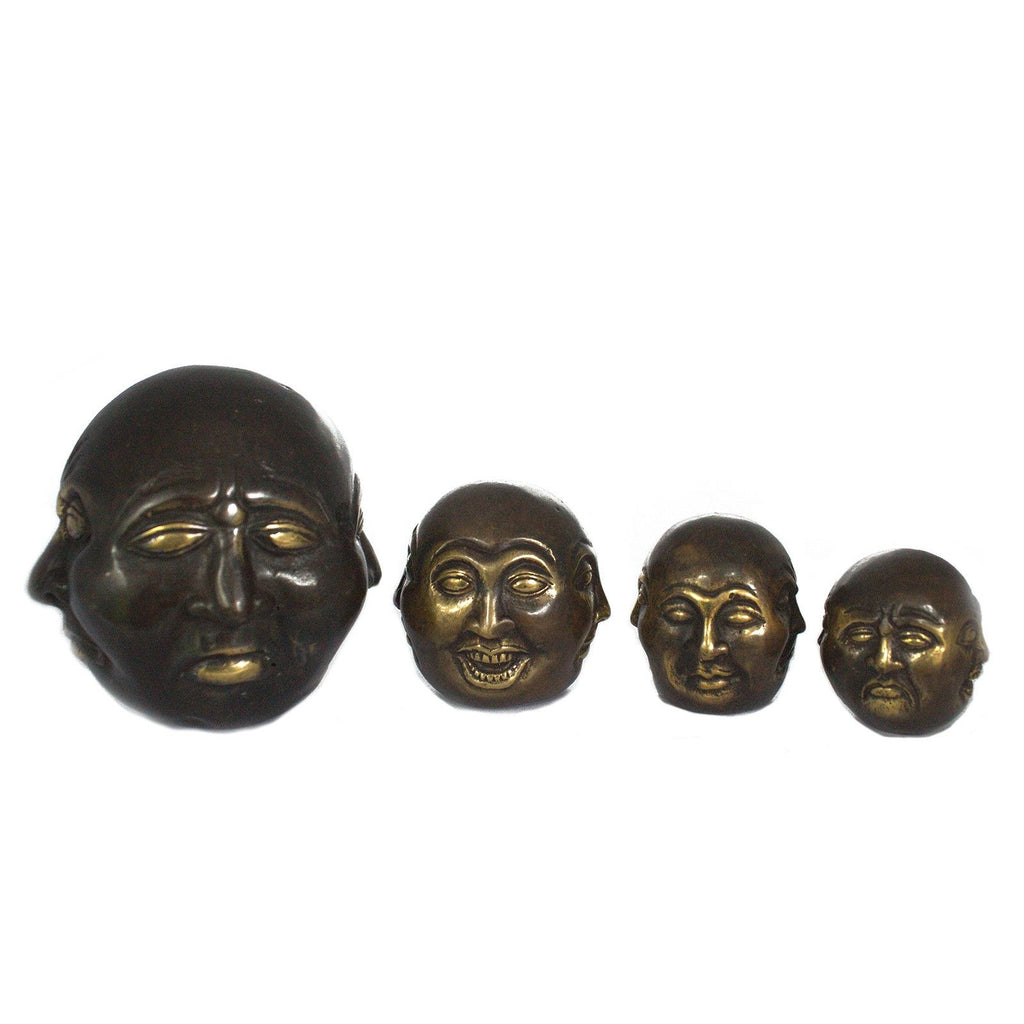 Four-Faced Buddha Statue – Brass, 4.5 cm – view 7