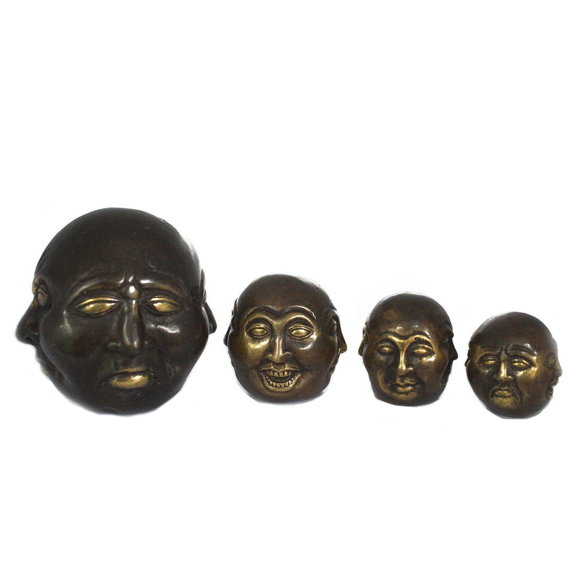 Four-Faced Buddha Statue – Brass, 4.5 cm – view 7