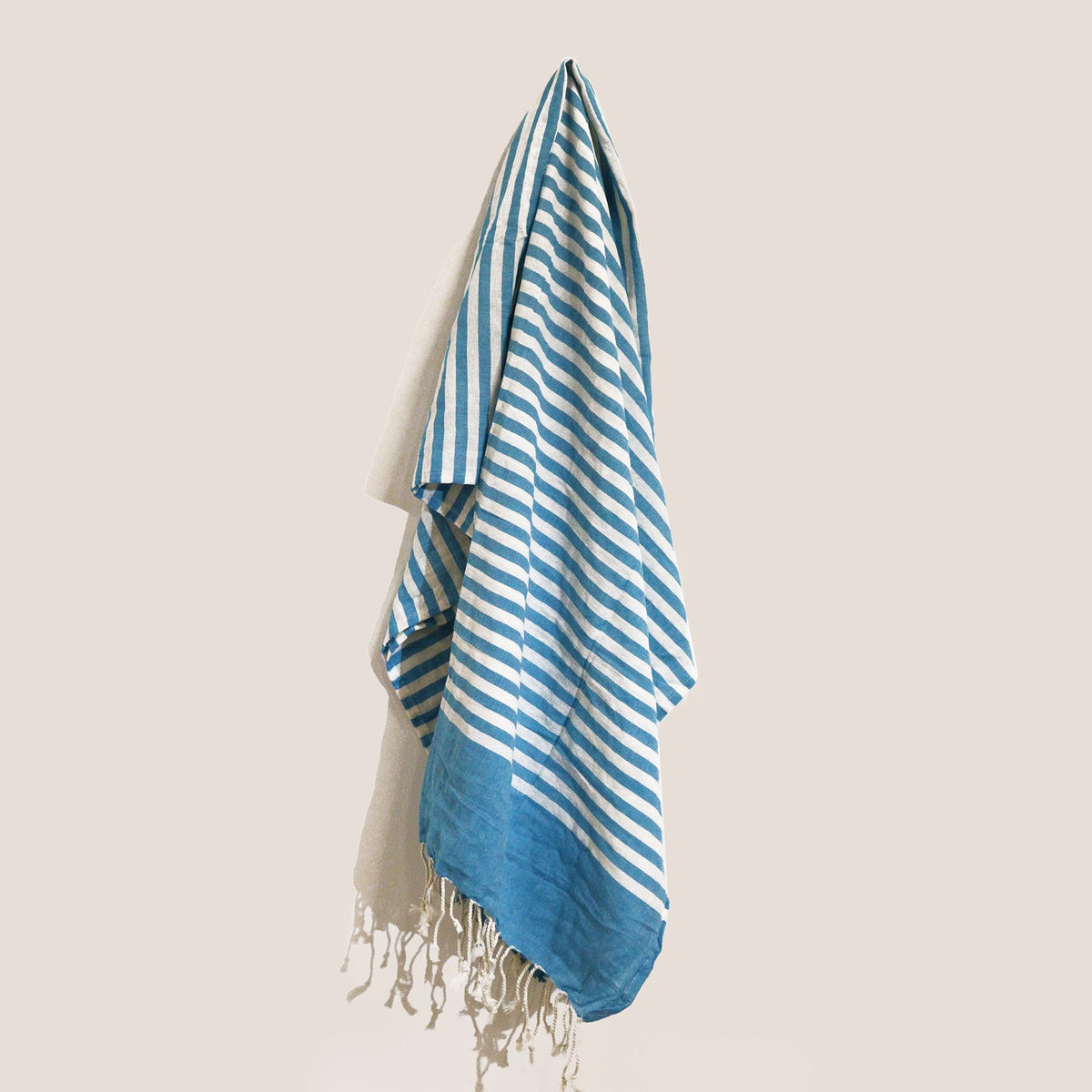 Cotton Pareo Throw - 100x180 cm - Sky Blue – view 3