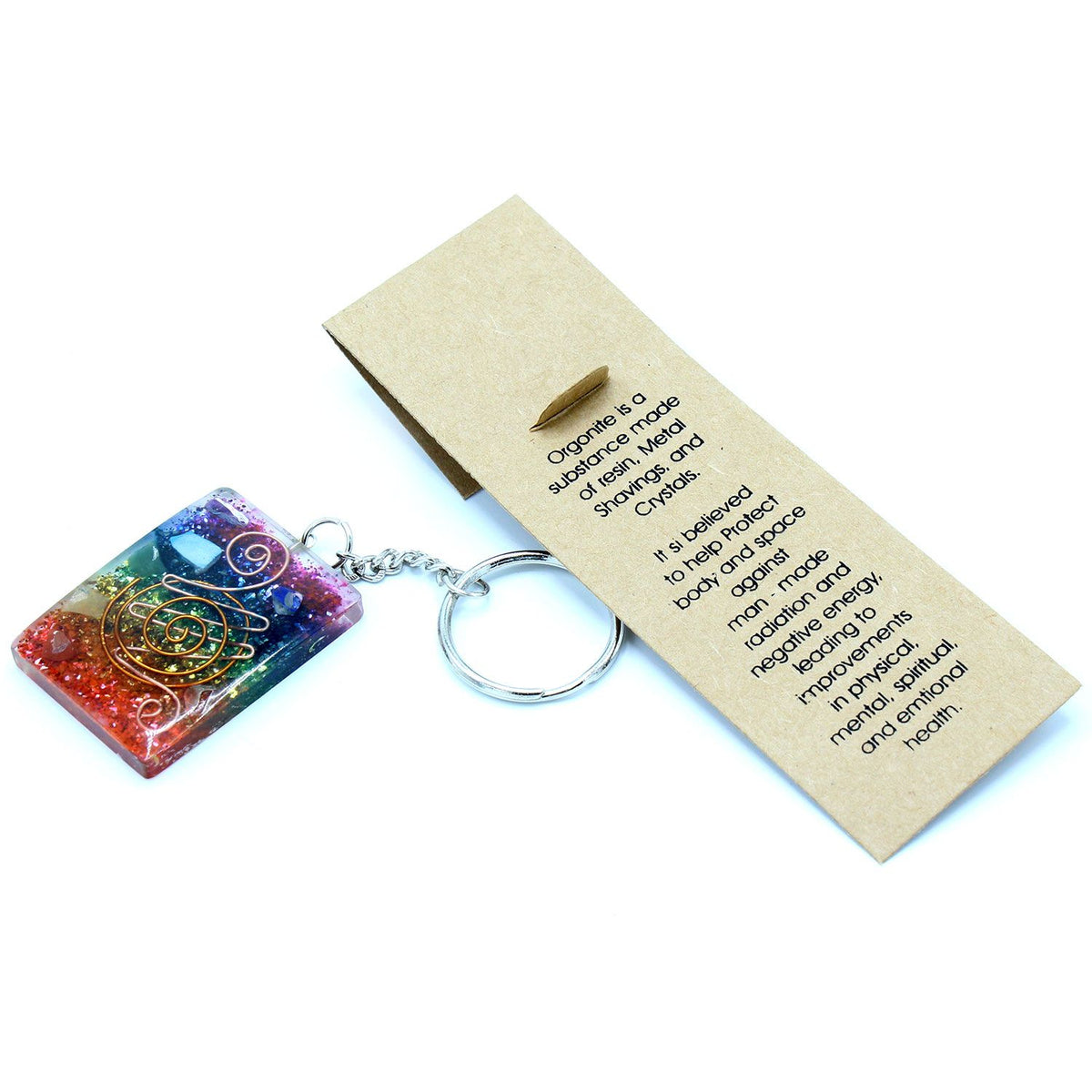 Orgonite Power Keyring - Home Protect Copper and Chakra – view 4