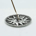 Polished Aluminium Sun Incense Holder 9cm – view 2