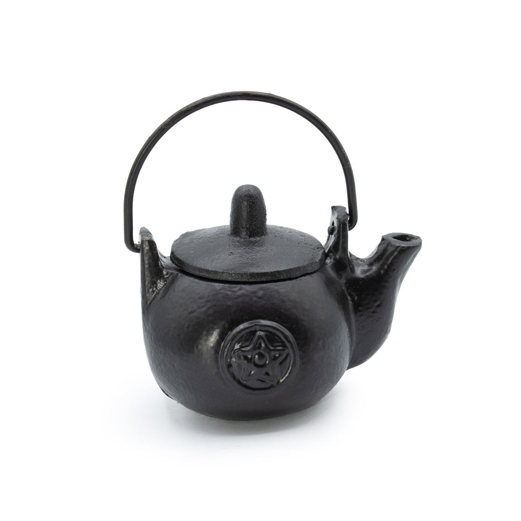 Small Cast Iron Ritual Pot with Pentagram 8x10cm – view 2
