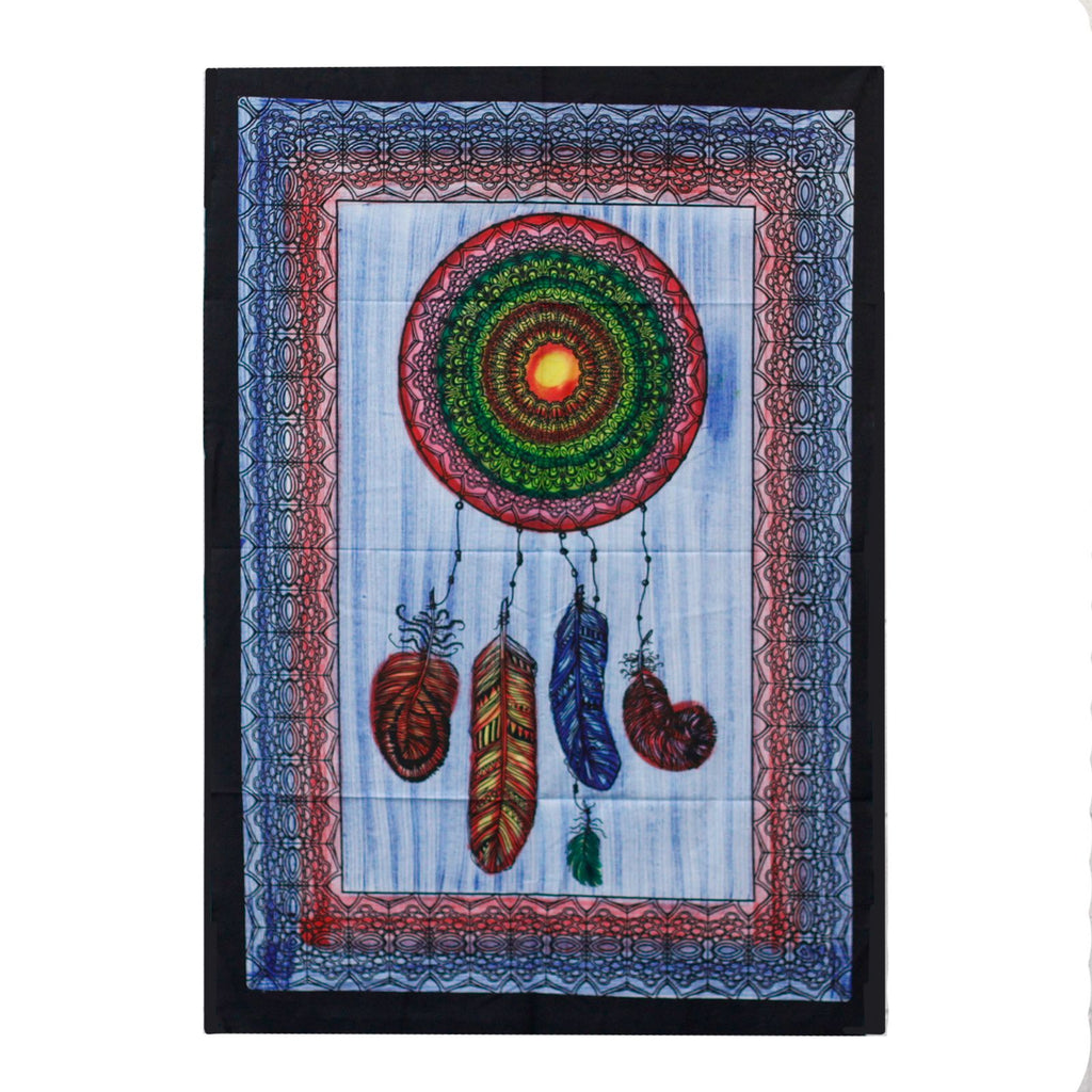 Handbrushed Cotton Wall Hanging - Dreamcatcher