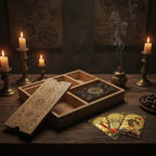 Wide Four Section Tarot Box with Card Holder – view 6