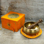 Five Buddha Singing Bowl Set - 13cm Brass – view 4