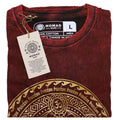 Nomad Sari Stonewashed T-Shirt - Chakra - Maroon - Large