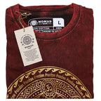 Nomad Sari Stonewashed T-Shirt - Chakra - Maroon - Large
