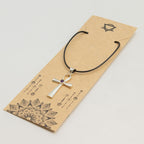 Ankh Symbol Pendant Necklace on Silver Plated Cord 45cm – view 5