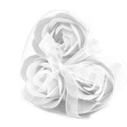 Set of 3 Soap Flower Heart Box - White – view 2