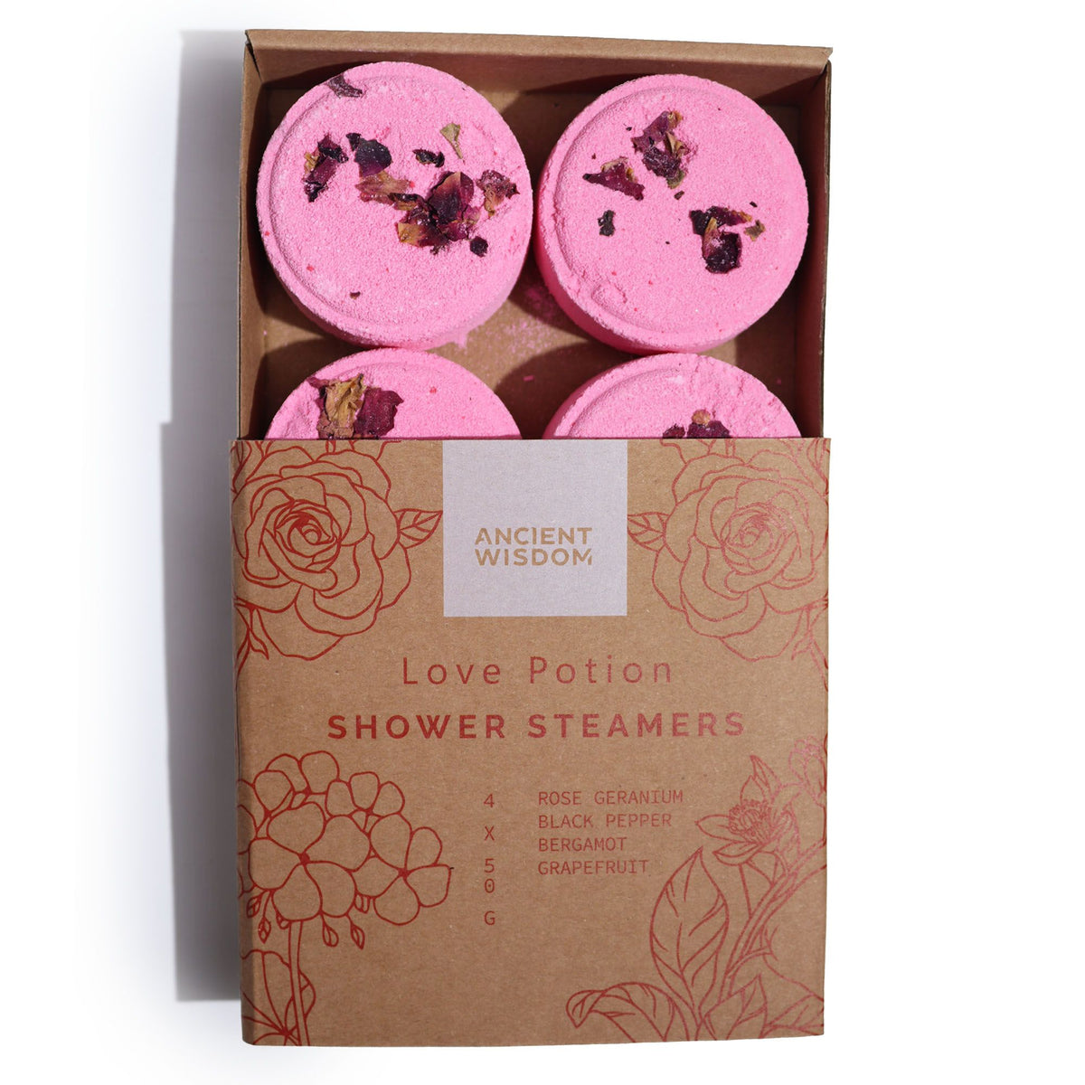 Zen Shower Steamers Gift Set - Love Potion (Pink) – view 5