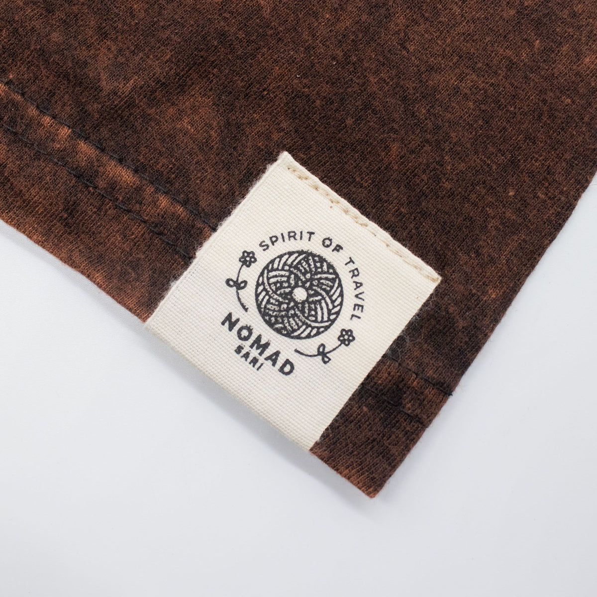 Nomad Sari Stonewashed T-Shirt - Sun & Zodiac - Brown - XL – view 7