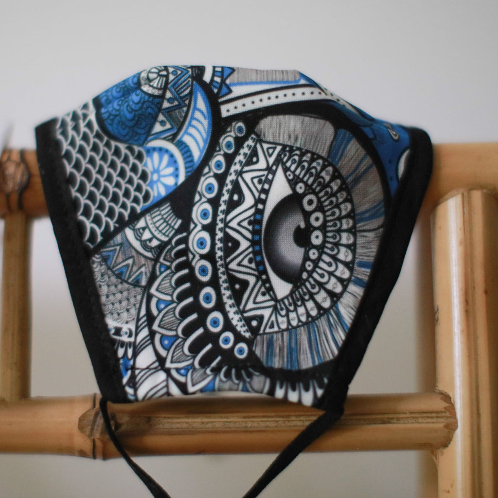 Reusable Fashion Face Covering - Mystical Owl Print (Adult) – view 6